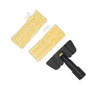 Nettoyeurs vapeur compacts pour nettoyage des coins et sols durs avec buse manuelle pliable, chiffon en microfibre et brosse pliable