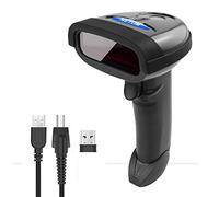 NETUM 2 en 1 2.4G sans Fil et USB Filaire Lecteur de Codes-Barres Laser 1D Lecteur de Codes-Barres Portable Lecteur de Codes-Barres Rechargeable sans Fil pour Ordinateur Mac Portable (NT-1698W)