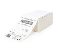NETUM 4 "x 6" Étiquettes thermiques directes à pliage paravent - Étiquettes d'expédition blanches, perforées, adhésives permanentes (1 pile - 500 étiquettes) (Étiquette thermique en paravent 4 X 6)