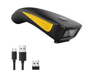NETUM C750 Bluetooth 2D Barcode Scanner, Douchette Lecteur de Code Barre sans Fil QR pour Tablette iPhone iPad Android iOS PC POS