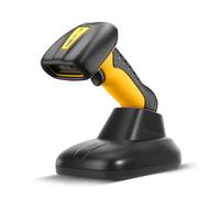 NETUM Lecteur Code-Barres 2D/1D Bluetooth Dock de Charge, 2600mAh, Anti-Choc/poussière, Mains Libres. Compatible Win/Mac/Android/iOS NT-1202W