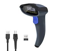 NETUM Lecteur de Codes Barres USB sans Fil (2,4 GHz & USB2.0 Filaire) pour Matière de Support écran d'ordinateur, Mac OS X, Windows NT-W6