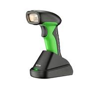 NETUM Scanner Code-Barres Industriel Bluetooth 2D QR avec Station de Charge, Lecteur sans Fil 1D/2D, Batterie 2600 mAh, Résistant Chocs Poussière Eau, Mains Libres Windows Mac Android iOS (NT-1950)