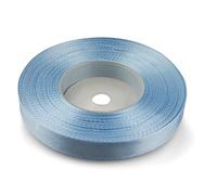 Netuno 1 ruban de satin, 12 mm x 32 m, couleur : bleu clair, en tissu, décoratif, pour le bricolage, la décoration de mariage, l’emballage de cadeau