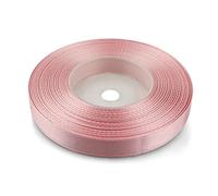Netuno - 1 ruban de satin, 12 mm x 32 m, couleur : rose pâle, en tissu, décoratif, pour le bricolage, la décoration de mariage, l’emballage de cadeau