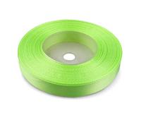 Netuno - 1 ruban de satin 12 mm x 32 m - Vert pâle - Ruban décoratif en tissu - Pour travaux manuels, décoration de mariage, emballage cadeau