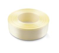 Netuno 1 ruban de satin, 25 mm x 32 m, couleur : jaune pâle, en tissu, décoratif, pour le bricolage, la décoration de mariage, l’emballage de cadeau