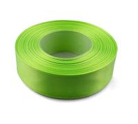 Netuno 1 ruban de satin, 25 mm x 32 m, couleur : vert fluo, en tissu, décoratif, pour le bricolage, la décoration de mariage, l’emballage de cadeau