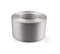 Netuno 1 ruban de satin, 50 mm x 32 m, couleur : argent pâle, en tissu, décoratif, pour le bricolage, la décoration de mariage, l’emballage de cadeau
