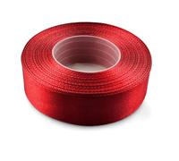 Netuno - 1 ruban de satin de 25 mm x 32 m - Couleur rouge chair - Ruban décoratif en tissu - Pour travaux manuels, décoration de mariage, emballage cadeau