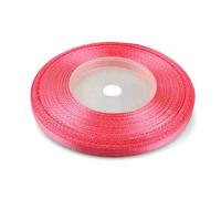Netuno - 1 ruban de satin de 6 mm x 32 m - Couleur rose barbe à papa - Ruban décoratif en tissu - Pour travaux manuels, décoration de mariage, emballage cadeau