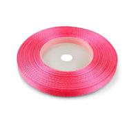 Netuno - 1 ruban de satin de 6 mm x 32 m - Rose foncé - Ruban décoratif en tissu - Pour travaux manuels, décoration de mariage, emballage cadeau
