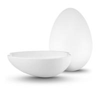 Netuno 1 œuf en polystyrène 20 cm Oeuf Blanc décoratif Oeufs de Pâques Faux Oeufs Blancs pour Bricolage décoration Pâques travaux manuels DIY
