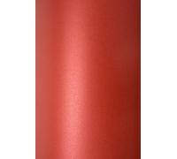 Netuno 10 feuilles de papier cartonné nacré rouge A4 210x297 mm