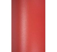 Netuno 10 feuilles de papier cartonné nacré rouge A4 210x297 mm