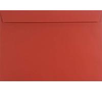 Netuno 10 grandes enveloppes rouges élégantes C4 229 x 324 mm 120g Design grande enveloppe enveloppes colorées pour documents photos invitations mariage certificats contrats lettres A4