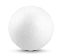 Netuno 10 Petites Boules en polystyrène 6 cm Boules à décorer Boule polystyrène Blanche pour décorations Noël travaux manuels DIY Bricolage Loisirs créatifs Boule de Noël