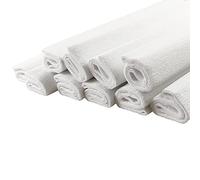 Netuno 10 rouleaux de papier crépon blanc 200 x 50 cm papier crêpe coloré pour bricolage décoration DIY loisirs créatifs cadeau fête mariage projets artistique travaux manuels