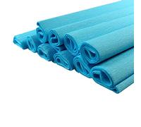Netuno 10 rouleaux de papier crépon bleu clair 200 x 50 cm papier crêpe coloré pour bricolage décoration DIY loisirs créatifs cadeau fête mariage projets artistique travaux manuels