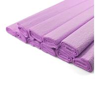 Netuno 10 rouleaux de papier crépon lavande 200 x 50 cm papier crêpe coloré pour bricolage décoration DIY loisirs créatifs cadeau fête mariage projets artistique travaux manuels