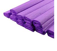 Netuno 10 rouleaux de papier crépon lilas 200 x 50 cm papier crêpe coloré pour bricolage décoration DIY loisirs créatifs cadeau fête mariage projets artistique travaux manuels