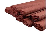 Netuno 10 rouleaux de papier crépon marron foncé 200 x 50 cm papier crêpe coloré pour bricolage décoration DIY loisirs créatifs cadeau fête mariage projets artistique travaux manuels
