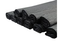 Netuno 10 rouleaux de papier crépon noir 200 x 50cm papier crêpe coloré papier de soie coloré papier crépon pour bricolage décoration DIY loisirs créatifs papier décoratif papier crépon de couleur