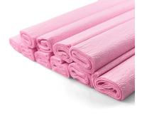 Netuno 10 rouleaux de papier crépon rose pastel 200 x 50 cm papier crêpe coloré pour bricolage décoration DIY loisirs créatifs cadeau fête mariage projets artistique travaux manuels
