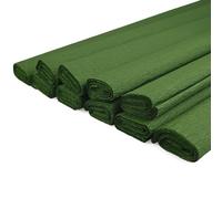 Netuno 10 rouleaux de papier crépon vert olive 200 x 50 cm papier crêpe coloré pour bricolage décoration DIY loisirs créatifs cadeau fête mariage projets artistique travaux manuels
