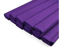 Netuno 10 rouleaux de papier crépon violet foncé 200 x 50 cm papier crêpe coloré pour bricolage décoration DIY loisirs créatifs cadeau fête mariage projets artistique travaux manuels