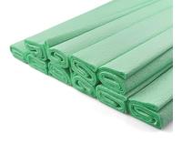 Netuno 10 rouleaux de papier Vert menthe pastel 200 x 50cm papier crêpe coloré papier de soie coloré papier crépon pour bricolage décoration DIY loisirs créatifs papier décoratif papier crépon