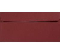 Netuno 100 enveloppes bordeaux longues DL 110x220 mm Kreative Bordeaux enveloppes recyclées enveloppes colorées papier naturel enveloppes décoratives pour invitations Noël cartes de vœux anniversaires