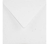 Netuno 100 enveloppes carrées écrues 155 x 155 mm 130g Flora Anice enveloppes écologiques élégantes papier naturel enveloppe vintage pour invitations faire-part mariage cartes de voeux Noël lettres