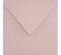 Netuno 100 enveloppes carrées roses 153x153mm 120g Malmero Rose Antique rabat pointu enveloppes de couleur pour lettres cartes de voeux cartes d'invitation mariage anniversaires Noël enveloppe cadeau
