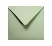 Netuno 100 enveloppes carrées vertes 155 x 155 mm 120g Crush Kiwi enveloppes écologiques enveloppes de haute qualité enveloppes élégantes papier recyclé pour invitations Noël cartes de vœux mariage