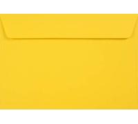 Netuno 100 enveloppes jaunes C6 114x162 mm Kreative Sun enveloppes recy s enveloppes colorées en papier naturel enveloppes décoratives pour invitations mariage cartes de vœux Noël anniversaires