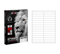 Netuno 100 feuilles étiquettes thermique A4 (28 étiquettes 20x105mm par feuille) 2800 étiquettes autocollantes imprimables étiquettes d'adresse universelles pour laser jet d'encre