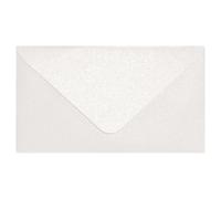 Netuno 100 mini enveloppes blanche nacrée C8 58x100 mm pour anniversaire | 120g · enveloppes chic pour mariage, baptême, cartes de vœux, invitations, faire-part & correspondance