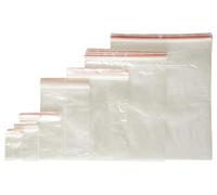 Netuno 100 sachets zip transparents 120 x 180 mm sachets plastique à fermeture zip sacs fermeture par pression sacs plastiques sac en plastique sachet polyéthylène pour expédition stockage transport