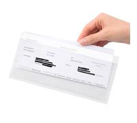 Netuno 1000 pochettes porte-documents autocollantes DL 239 x 131 mm pochettes d’expédition enveloppes transparentes autocollantes pour bon de livraison bordereau de livraison