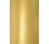 Netuno 100x Feuilles de Carton Or nacré 230g A5 148x210mm Sirio Pearl Aurum Papier de Haute qualité pour Mariage Anniversaire Noël Invitations diplômes Cartes de vœux Scrapbooking Bricolage