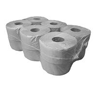 Netuno 12 roleaux papier toilette gris papier hygiénique 1 pli papier toilette pour distributeurs toilet wc nettoyage papier toilette gros rouleau 1 épaisseur restaurant bureau hôtels