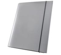Netuno 1x chemise à élastique gris A4 40mm classeur de documents chemise avec fermeture en caoutchouc chemise en carton à rabats chemise rabats à élastique chemise cartonnée pour documents A4