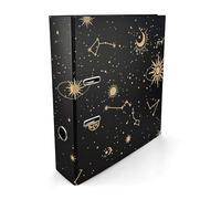 Netuno 1x classeur à anneaux motif cosmos pour documents A4 | 7cm classeurs en carton rigide · classeur mécanisme à 2 anneaux pour documents, factures, fournitures de bureau