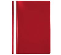 Netuno 1x farde à lamelle rouge A4 dossiers rapides PP plastique dossier rapide A4 en plastique pour école bureau chemise avec couverture avant transparente chemise à lamelles en PP farde à devis A4