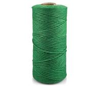 Netuno 1x Fil à macramé Vert 3mm 100m Fil de Coton pour Bricolage Corde Coton Corde macramé pelotes de Fil Cordon de Coton à Tricoter Corde en Coton pour DIY décoration Crochet Artisanat