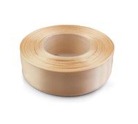 Netuno 1x rouleau ruban satin crème 25 mm x 32 m ruban de tissu rubans de satin ruban cadeau ruban décoratif pour emballages cadeaux décoration bricolage DIY ruban de couleur ruban de soie satin