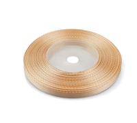 Netuno 1x rouleau ruban satin crème 6 mm x 32 m ruban de tissu rubans de satin ruban cadeau ruban décoratif pour emballages cadeaux décoration bricolage DIY ruban de couleur ruban de soie satin