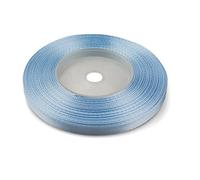 Netuno 1x ruban de satin bleu ciel 6mm x 32m rouleaux de ruban satin ruban décoratif ruban tissu ruban de décoration ruban satin pour emballages cadeaux bricolage mariage anniversaires artisanat DIY