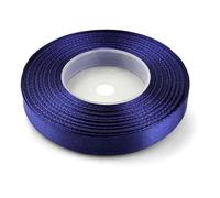 Netuno 1x ruban de satin bleu marine 12 mm x 32 m rouleaux de ruban satin ruban décoratif ruban tissu ruban de décoration ruban satin pour emballages cadeaux bricolage mariage anniversaires artisanat
